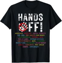 Hands Off Protest Saturday April 5 Men Women T-Shirt L