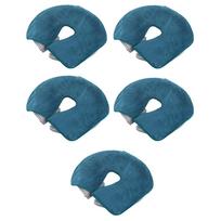 5 Pieces Thickened U-Shaped Headrest Pads Microfiber Massage Towel Facial Pillow Covers  Spa Salon