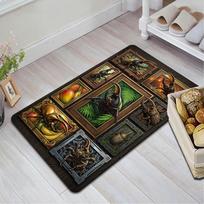 Rhino Beetle Collection Pattern Rug Floor Mat for Living Room or Bedroom Soft and Comfortable Carpet a Gift for Birthday and Holiday. 40x60cm( 15x23in )