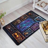 Cybernetic Bass Chronicles Pattern Rug Floor Mat for Living Room or Bedroom Soft and Comfortable Carpet a Gift for Birthday and Holiday. 40x60cm( 15x23in )