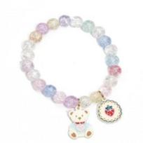 Summer Small Fresh Crystal Bead Bracelet Female Student Couple Girlfriends Magnetic Bracelet Ins Net Red Bear Bracelet