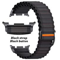 Parachute Strap For Samsung Galaxy Watch 8 40mm 44mm Stretch Nylon Correa Pulseira Bracelet for Galaxy Watch 8 Classic Band 46mm 42mm gray