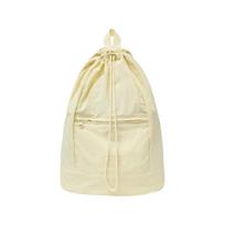Marithe Francois Girbaud Classic Logo Zip Pocket Backpack Light Yellow ONE SIZE