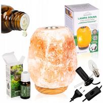 AROMATHERAPY SALT LAMP + NATURAL MINT ESSENTIAL OIL 12 ml
