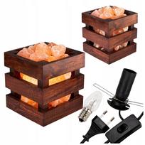 Salt lamp - natural basket - ionizer