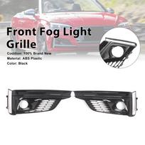 2PCS Front Bumper Fog Light Grille Cover Fit   A5 S5 S-Line 2018-2019