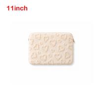 Plush Laptop Sleeve 11/13/15inch Protective Device Case New Tablet Sleeve  Daily Commuting Beige 11inch