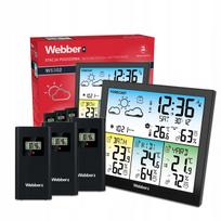 Webber Ws302 Weather Station 3 Outdoor Sensors Dcf Thermometer Hygrometer