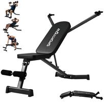 Foldable Weight Bench, Workout Bench with Leg Extension, 3-Position Backrest, 3 Resistance Levels, 300 kg Capacity 135 x 130 x 107 cm