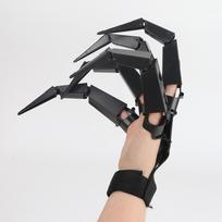 Skeleton Hand 3D Articulated Finger 3D Extensions Flexible Finger  Halloween Black Right Hand