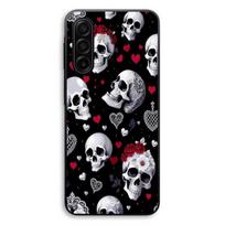 Coque Pour Samsung Galaxy A56 Tête de mort et coeurs Maniacase