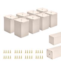 x Basic furniture legs | Cross-section 40x40 mm | H - 60 mm | Color: Cashmere + Screws included