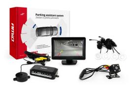 TFT01 4.3  parking sensor kit with HD-315-LED camera, 4 white sensors