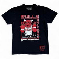 Mitchell & Ness Chicago Bulls 6 Time NBA World Champions Graphic Tee Adult Med Unisex T-Shirt XL