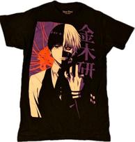Tokyo Ghoul Ken Kaneki Split Face Size XS Funimation Black T Shirt Anime Manga Unisex T-Shirt XXXL