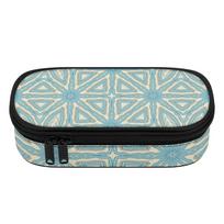 Pen Case Durable 300D Polyester Casual Zip Around Closure with Main Pocket Mesh Layer and Removable Pen Divider for Students One Size