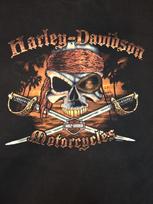 Harley Davidson Skull Swords Pirate Tshirt 3XL Cut Sleeves Jackson Wyoming Eagle Unisex T-Shirt XL