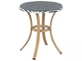Bistro staliukas RIFREDDO 70 cm grūdintas stiklas juodas