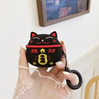 Mielas animacinių filmų Lucky Cat silikoninis ausinių dėklas, skirtas Samsung Galaxy Buds 2 Pro Live dėklas, skirtas Galaxy Buds2 Pro Cover Fundas pilna apsauga su dirželiu for Galaxy Buds Live