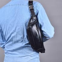 Vyriška fanny pack iš natūralios odos, krepšys mobiliajam telefonui, vintažinis krepšys per petį, daugiasluoksnis krepšys ant peties, viršutinio sluoksnio karvės odos krūtinės krepšys vyrams
