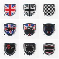 Car Decal Sticker Accessories Alloy Badge Paste Shield Styling Cover Universal For CooperS One F54 F55 F56 F60 R55 R56 R60 Style1（1pc）