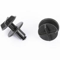 10 vnt. Baterijos dangtelio ir šoninio gaubto tvirtinimo spaustukai LR024316, skirti Land Rover Defender