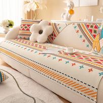 Sofa Cushion Four Seasons Universal Bohemian Ins Style Backrest Towel Cover Cloth All-Inclusive Non-Slip Sofa Cover Towel Thickened 70*70cm