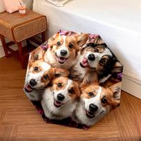 1 PC Automatic Folding Umbrella - Corgi Dogs Pattern, Portable & Foldable Design with 8 Ribs, Christmas Birthday Gifts