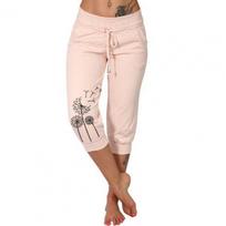 Soft Comfortable Women Trousers Dandelion Print Drawstring Waist Cropped Harem Pants for Women Sporty Trousers with for Women M