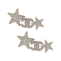 Chanel Chic Avant-Garde Earrings Women earrings Gold AB9819B09816NL526-EARRINGS Box+Padding Board,F,Gold