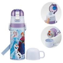 Skater Water Direct Drink Cup Drink Disney Frozen Design Stainless Sports Water Bottle Kids' 2-Way Bottle (470ml) / (430ml) - - Steel, Insulated,
