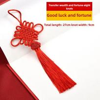 Chinese Knot Red Pendant Cord Decoration Tassel Gift for Foreigners Pendant Housewarming Good Luck Charm