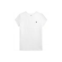 Ralph Lauren SS23 Girls Crew Neck Solid Short Sleeve T-Shirt White Kids 313827451-001 L