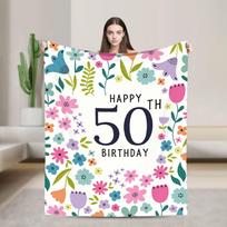 Warm Cozy Blanket Picnic Turning 60 Year Present For Man's 60th Birthday Throw Blanket Pattern  Bedspread For Couch Bed 80x120cm