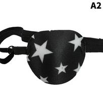 Piratų akių pleistras Unisex juodas vieno akių pleistras Akių pleistras, plaunamas viena akimi, reguliuojamas įgaubtas akių pleistras, vaikiškas piratų kosmetikos kostiumas as the picture