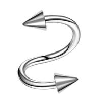 Stainless Steel Nose Ring Piercing Horseshoe Spike Septum Lip Tragus Helix Body Piercing Ring Hip Hop Style Jewelry Accessory Curved barbell&Labret, Lip Piercing Jewelry&Face
