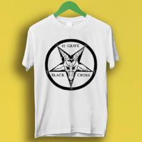 45 Grave Black Cross Punk Rock Retro Music Top Tee T Shirt P1884 Unisex T-Shirt L