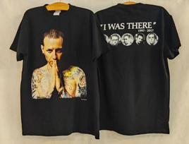 Vintage Linkin Park Chester Bennington Band 1997-2017 RARE XL T-Shirt REPRINT XXXL