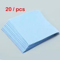 20 pcs/lot Multicoloured Microfiber Sunglasses Eyeglasses Cleaning Cloth 13*13cm Eyewear Glasses Clean Lens Cloth Accessories
