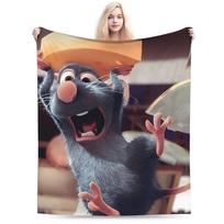 Mielas Ratatouille pledas Šiltas minkštas patogus pliušinis patalynės užtiesalas Berniukui Mergaitei Miegamojo Flanelinis lovatiesė Lovos uždangalas 80x120cm(31x47inch)