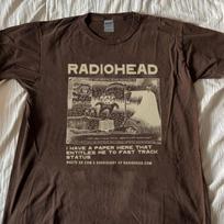 Vtg Radiohead Ok Computer Rare design Dark Chocolate T shirt S-5XL XXXL