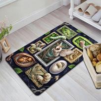 Larva Life Cycle Pattern Rug Floor Mat for Living Room or Bedroom Soft and Comfortable Carpet a Gift for Birthday and Holiday. 40x60cm( 15x23in )