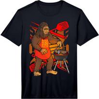 Bigfoot Cooking Grill BBQ Funny Gift Fun Performance  Unisex T-Shirt M