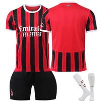 25 AC Milan Home No. 9 Giroud 10 Leo No. 11 Pulisic Jersey Football Suit 16
