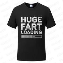Huge Fart Loading Unisexs Tshirt Humor Tee Joke Gag Tshirt For Dad Gifts Guys Male Clothes Short Sleeve Tees Funny Graphic Tops S
