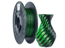 3DPower PLA SILK DUAL filament 1.75mm Green/Black 0.3kg
