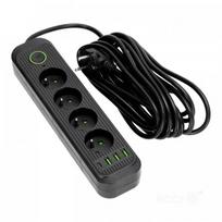 Extension cable 4gn+usb 5m black