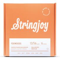 Stringjoy FW1356 FOXWOODS Phosphor Bronze Acoustic Guitar Strings 13-56