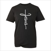 Jesus Christian Religious Signature Cross Love Cool Tee T Shirt Tops XXL