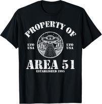 Area 51 t shirt Property of Area 51 t-shirt UFO t-shirt Nevada t-shirt Alien L